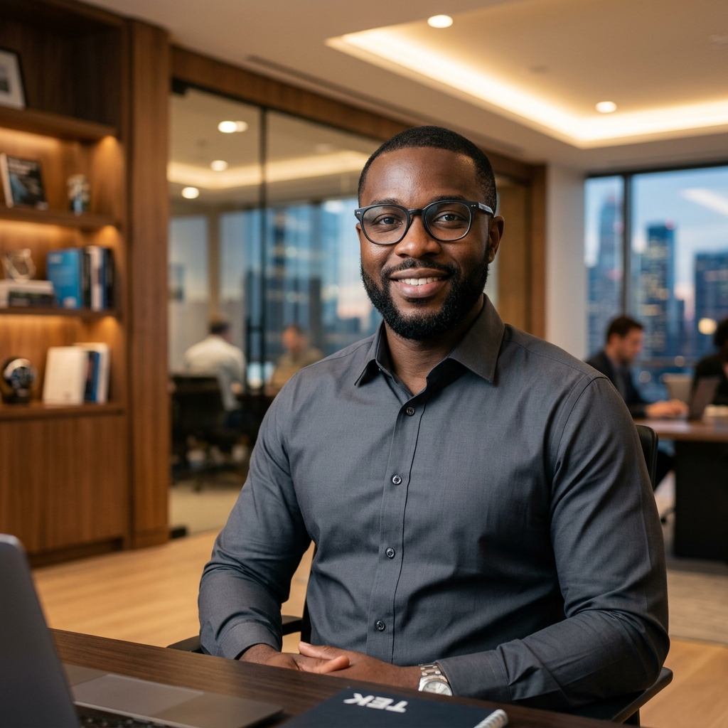 Portrait of David Okafor, Co-Founder & CTO